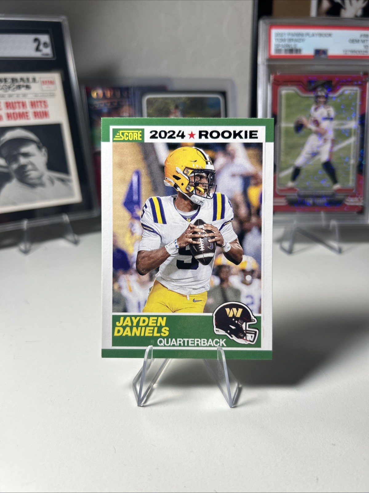 2024 Score - 35th Anniversary Rookie Jayden Daniels #2 Red (RC)