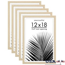 5 Piece Picture Frame Set W/ Mat Gallery Wall Display Ideal Photos Art New