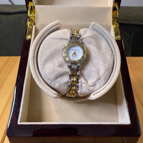 Vintage Eddie Bauer Two Tone Gold/Silver Ladies' Watch V173, 24mm