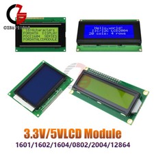 Fit Arduino 1601/1602/1604/0802/2004/12864 3.3V/5V Character LCD Display Module