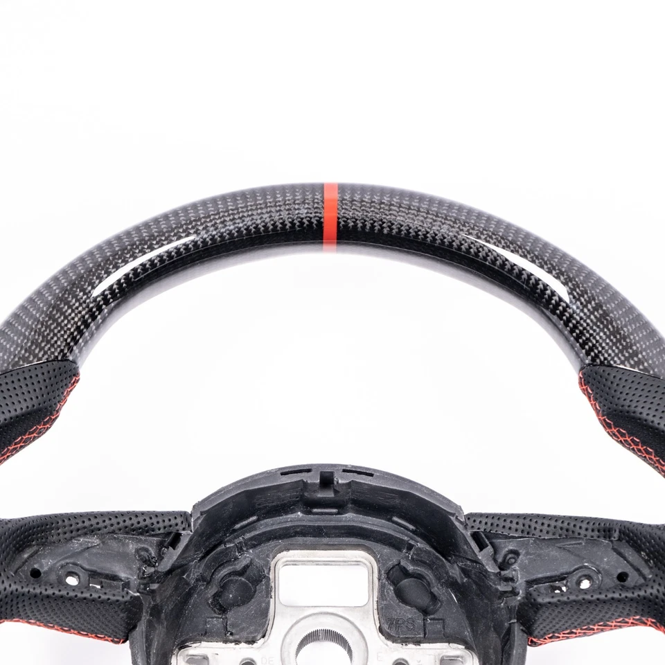 Volante de fibra de carbono personalizado para AUDI RS3 RS4 RS5 RS6 RS7 2012-2016 Foto 2 de 4