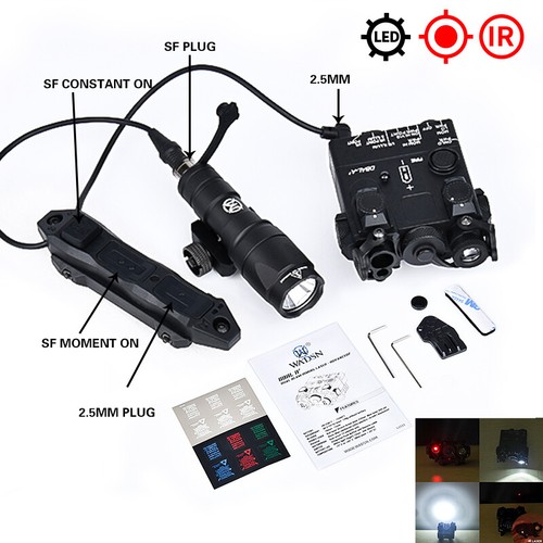 WADSN Metal DBAL-A2 Red Laser Green Blue IR Sight M300A M600C Flashlight Switch - Picture 13 of 22