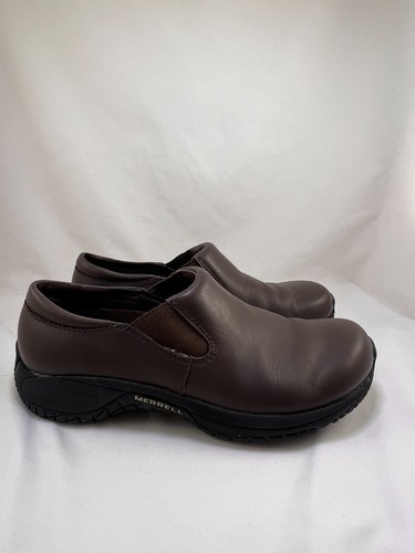 Merrell Encore Moc Pro Mahogany Brown Womens 8.5 Clog style - Picture 2 of 7