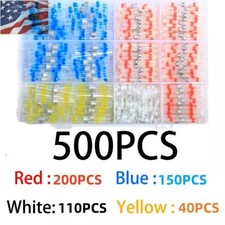 500PCS Waterproof Solder Stick Seal Sleeve Heat Shrink Butt Wire Connectors Kit