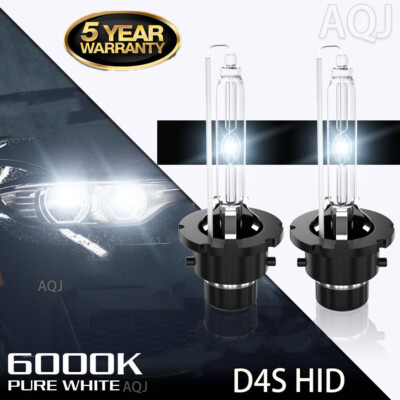 2x New D4S Xenon HID Headlight Bulbs 6000K For Lexus Toyota OEM 42402 66440 set