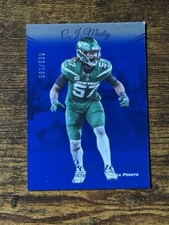 2024 New York Jets C.J. Mosley Panini Prestige BLUE EXTRA POINTS 091/599 #232 SP