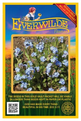 1 Oz Forget Me Not Wildflower Seeds - Everwilde Farms Mylar Seed Packet |  eBay