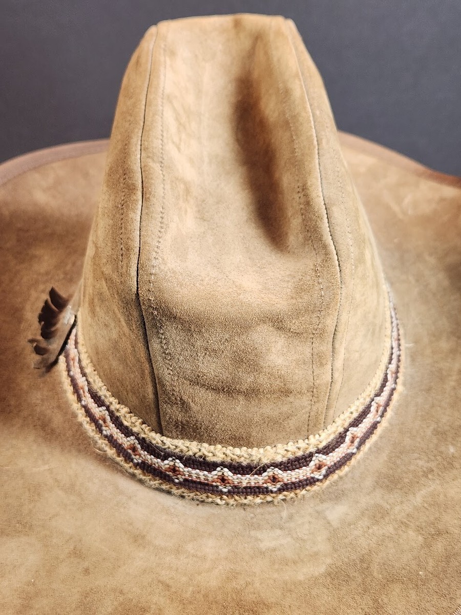 Stetson Vintage Cowboy Hat 6 3/4 Brown Suede JBS Branding  display picture 1