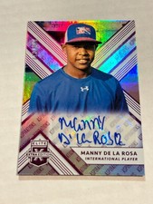 2019 ELITE EXTRA EDITION MANNY DE LA ROSA 13/100 ASPIRATIONS PURPLE AUTO SP