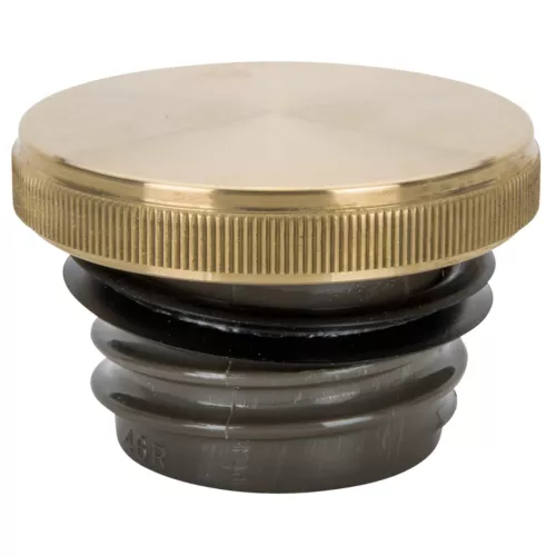 Solid Brass Banded Gas Cap 82-95 Harley & Triumph T100 Scrambler Lowbrow USA