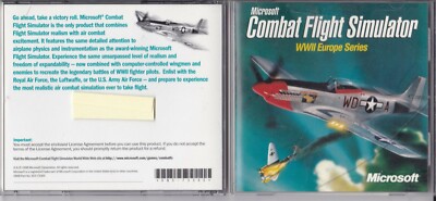 Vintage Microsoft Combat Flight Simulator: WWII Europe Series (PC