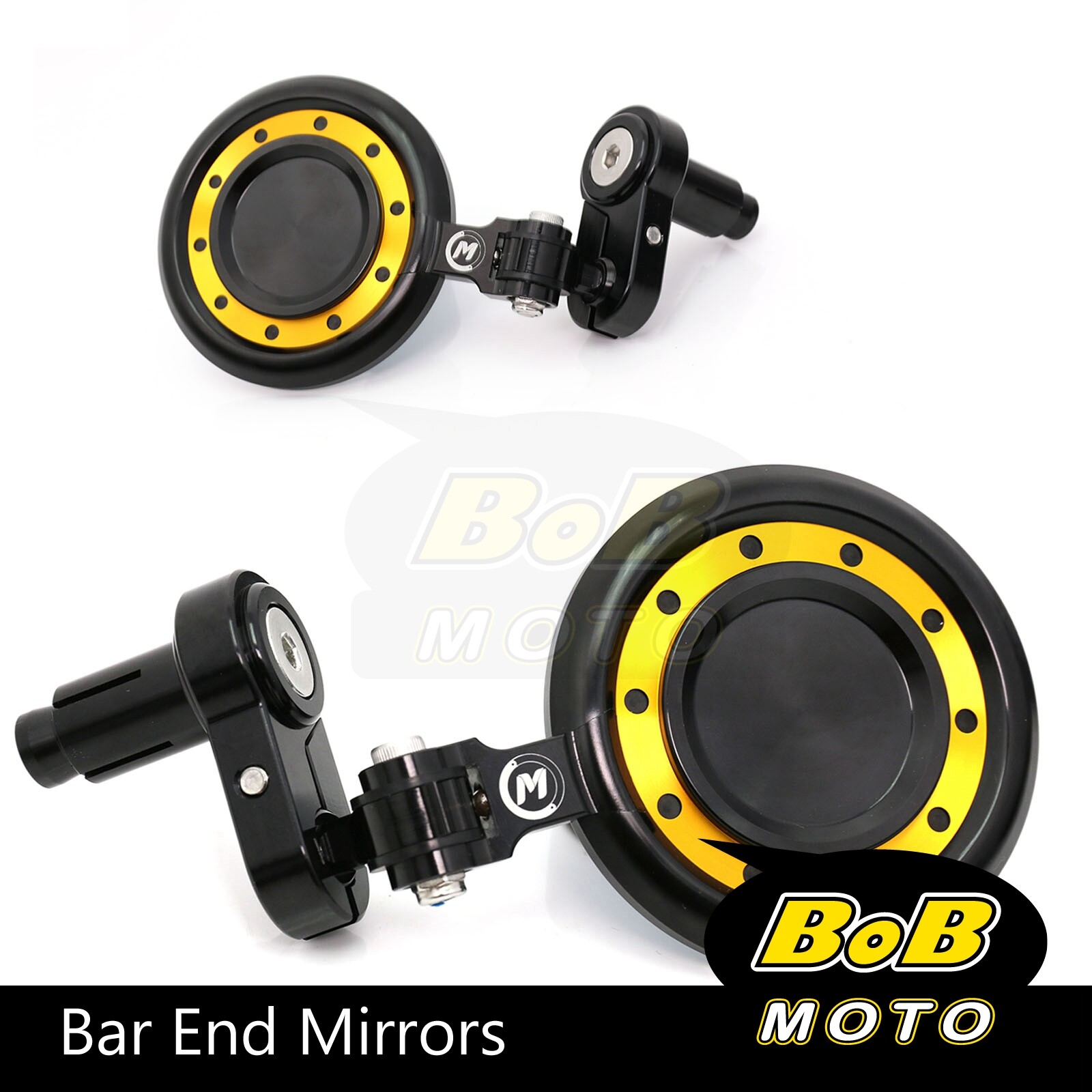 GOLD REACTOR CNC Bar End Mirrors For Honda Grom MSX125 1419 18 17 16