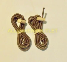 2 Pack - USMC ARMY Military 3/16 Coyote Brown 6' Bungee Cord & Tan Barrel Lock