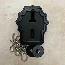 New York Detective Police Belt Clip Badge Holder With Neck Chain - For NYPD