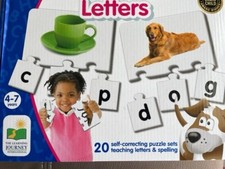 Letters - Self Correcting Puzzle Cards 26 letters/spelling 