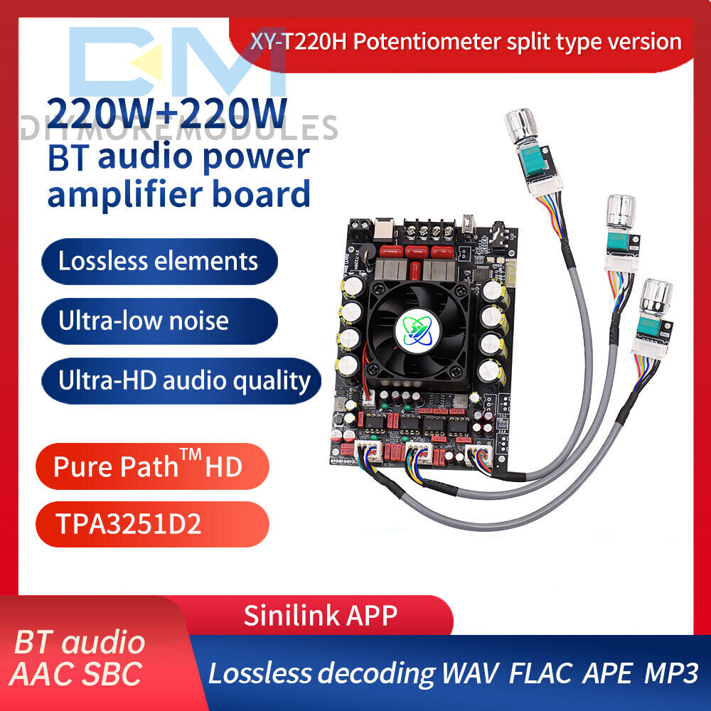 XY-T220H 220W * 2 Bluetooth Audio Amplifier Board Module +