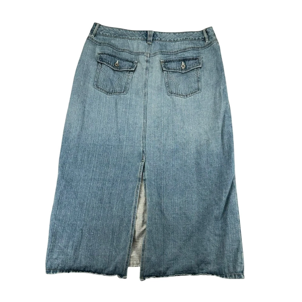 Cato женщина 16W Jean джинсовой ткани карандаш юбка Midi хлопок родео Western Cowgirl Mosest - Изображение 2 из 4