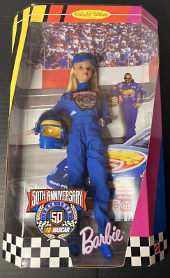 50th Anniversary Nascar 1998 Barbie Doll - Collector Edition - New in Box