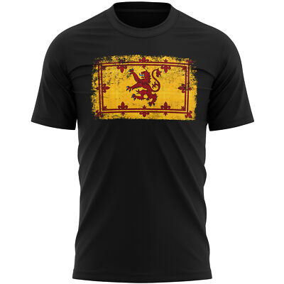 Schottland Abzeichen Herren T-Shirt Scottish Coat Of Arms Shirt Fußball Land Him...