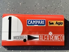 Curved Alfa Romeo Tipo 33 Campari Race Car Vintage Style Door Sign Mille Miglia