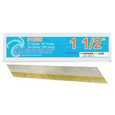 1-1/2" DA17 ANGLE FINISH NAILS 15GA 316SS 500ct | MDA17