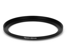 74mm - 82mm Filter Adapter Step-Up 74-82