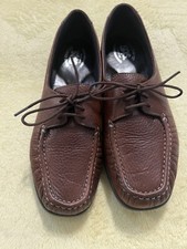 SAS Siesta Antique Walnut Leather Moccasin Women's 8.5 M - Style 17 - USA Made