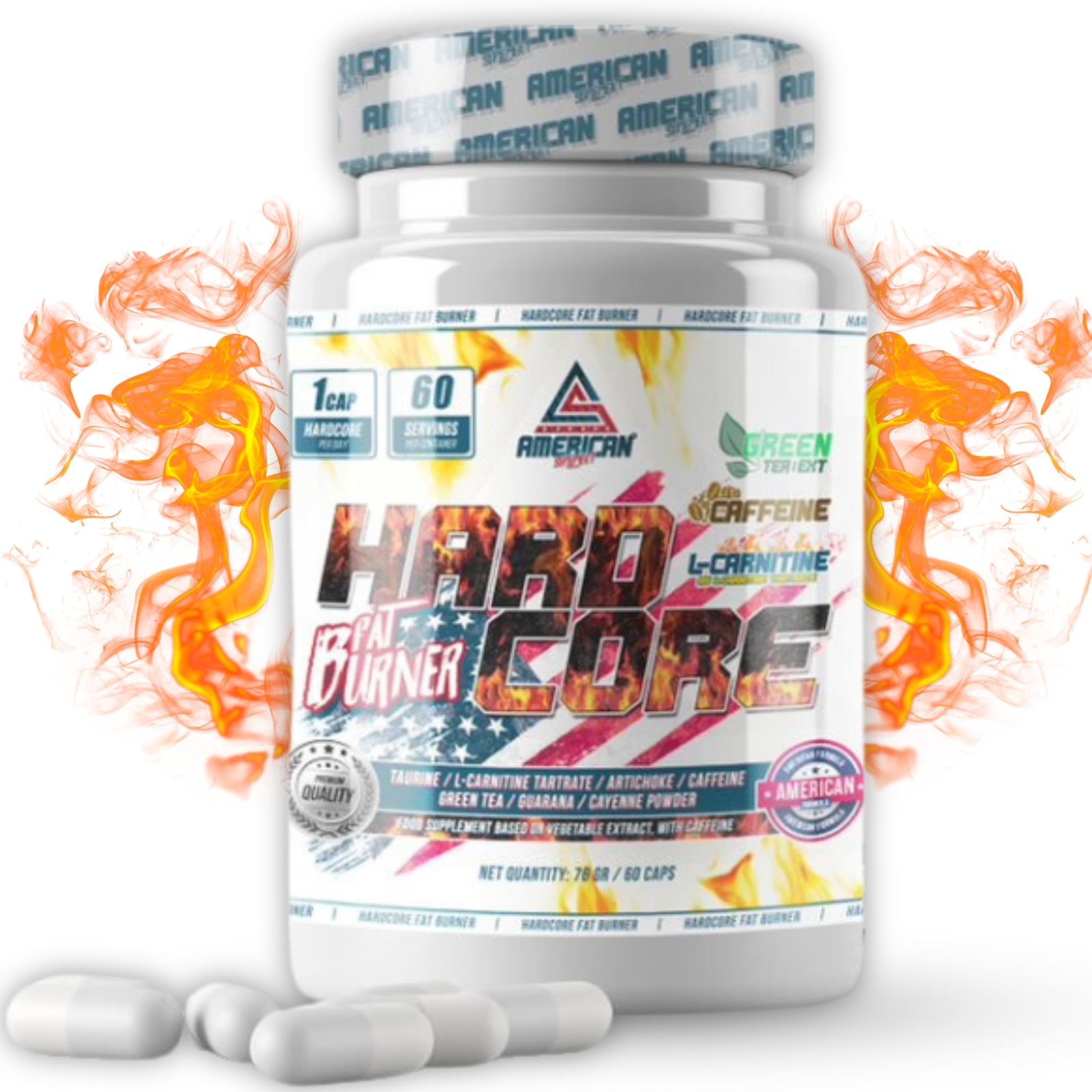 AS American Suplement | HardCore Fat Burner | Bruleur de Graisse Puissant Fem...