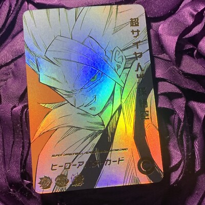 Goku Super Dragon Ball Heroes ACG Anime Girl Holo Waifu Card Orange