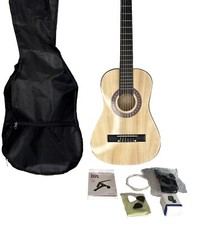OPEN BOX - 30-inch Beginner Acoustic Guitar Starter Kit  Accessories - Natural