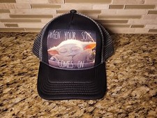 Star Wars Baby Yoda Madalorian Hat Cap Adjustable Snapback Grogu Mens Adult