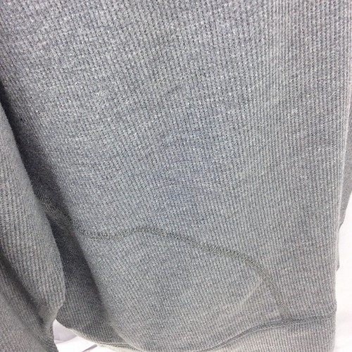 Eddie Bauer Thermal Top Womens Size 2XL Gray Waffle Knit Pockets Raglan Sleeve - Picture 8 of 10