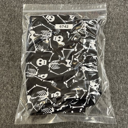 Unbranded Skeleton Shorts Womens 3XL Black White Elastic Waist Athletic - Picture 12 of 12