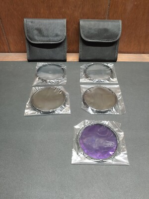 Lot of 5 Digital NC SLIM UV, CPL HD, FLD SLIM Filter Kit with Padded Cases