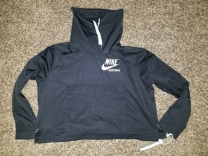 nike cropped track jacket