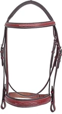 Adams-Tack Hunter bridle and laced reins with wide comfort noseband