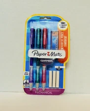 Paper Mate Mechanical Pencils CLEARPOINT JUMBO SET Refillable Erasers  0.7mm