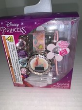 Disney Princess Flashing Led Watch Bracelet Set 2 Bracelets Disney Watch Cute