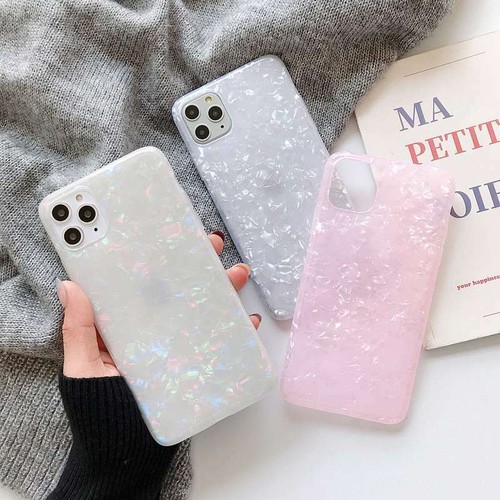 Phone Cover Pearl Case Marble For iPhone 11 Pro MAX XR X 6s 6 8 7 Plus Bling - Picture 3 of 15