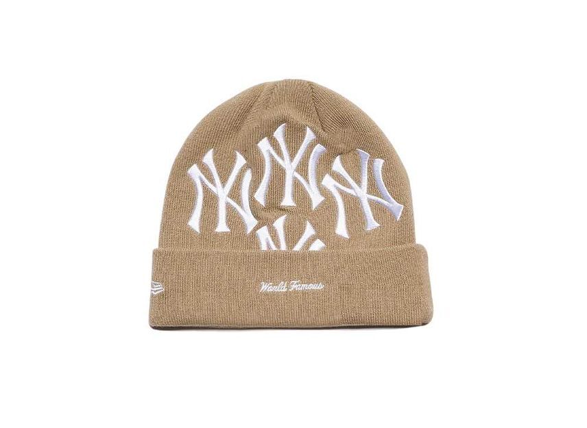 帽子 Supreme New Era Script Beanie Tan Supreme New Era Script Beanie (FW24) - $40