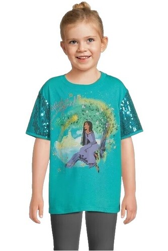 T-shirt Fille TWIRL - Bleu Arc-en-ciel SHINE BRIGHT - Paillettes - Taille 4 Ou 5 - Neuf Sans étiquette