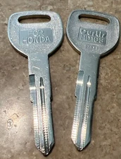 Blank Key Curtis HD-103 Honda Uncut New Old Stock USA - (Pair)