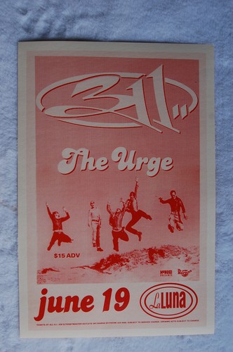 311 Concert Tour Poster 1999 Portland