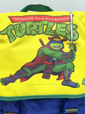 Rare Vintage 1993 TMNT Teenage Mutant Ninja Turtles Backpack MOVIE