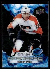 2021-22 Upper Deck Ice Blue Jackson Cates Philadelphia Flyers #154