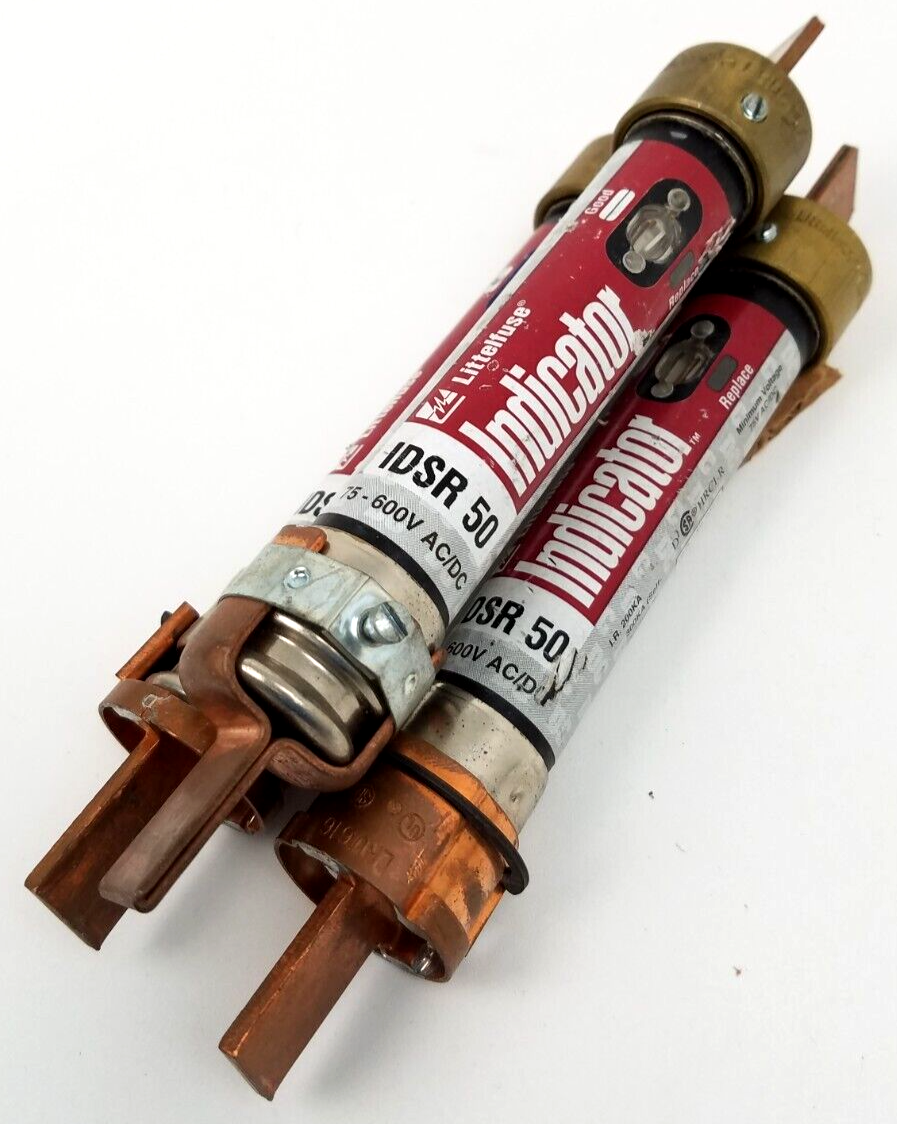 Lot of 3 IDSR-50 Littelfuse Indicator 50 Amp Fuse Class RK5 *Next Day ...
