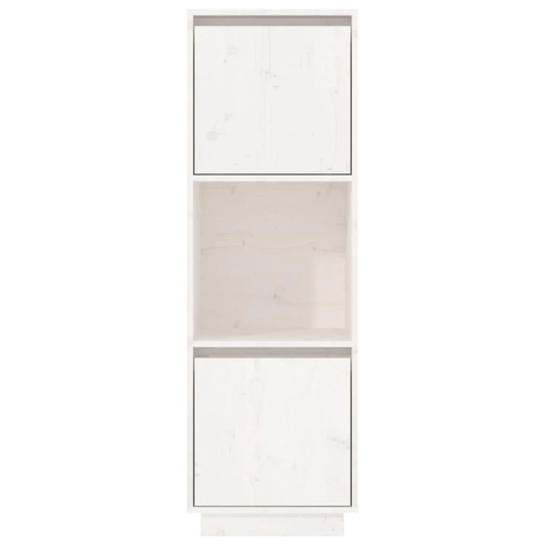 vidaXL Highboard White 38x35x117 cm Solid Wood Pine - Picture 3 of 16