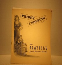 1950 Biltmore Theatre Playbill Pride's Crossing Victor Wolfson Edward Hambleton