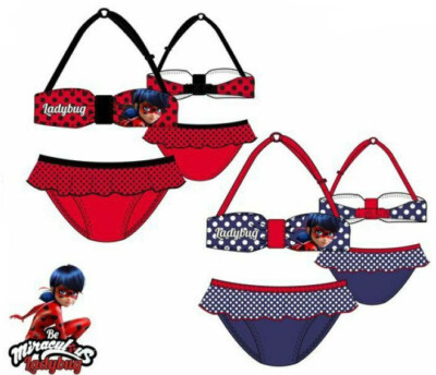 Maillot De Bain Fille Frozen Ladybug Paw Patrol Bikini - Neuf Avec étiquettes - 100% Polyester