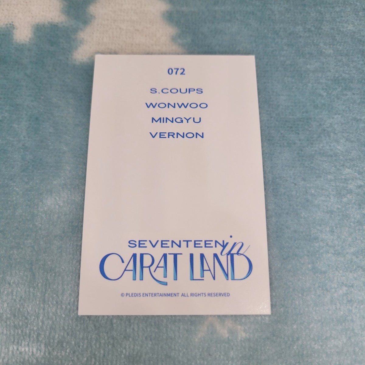 SEVENTEEN SVT 2021 CARAT LAND 072 Photo Card Official K-POP(1 | eBay